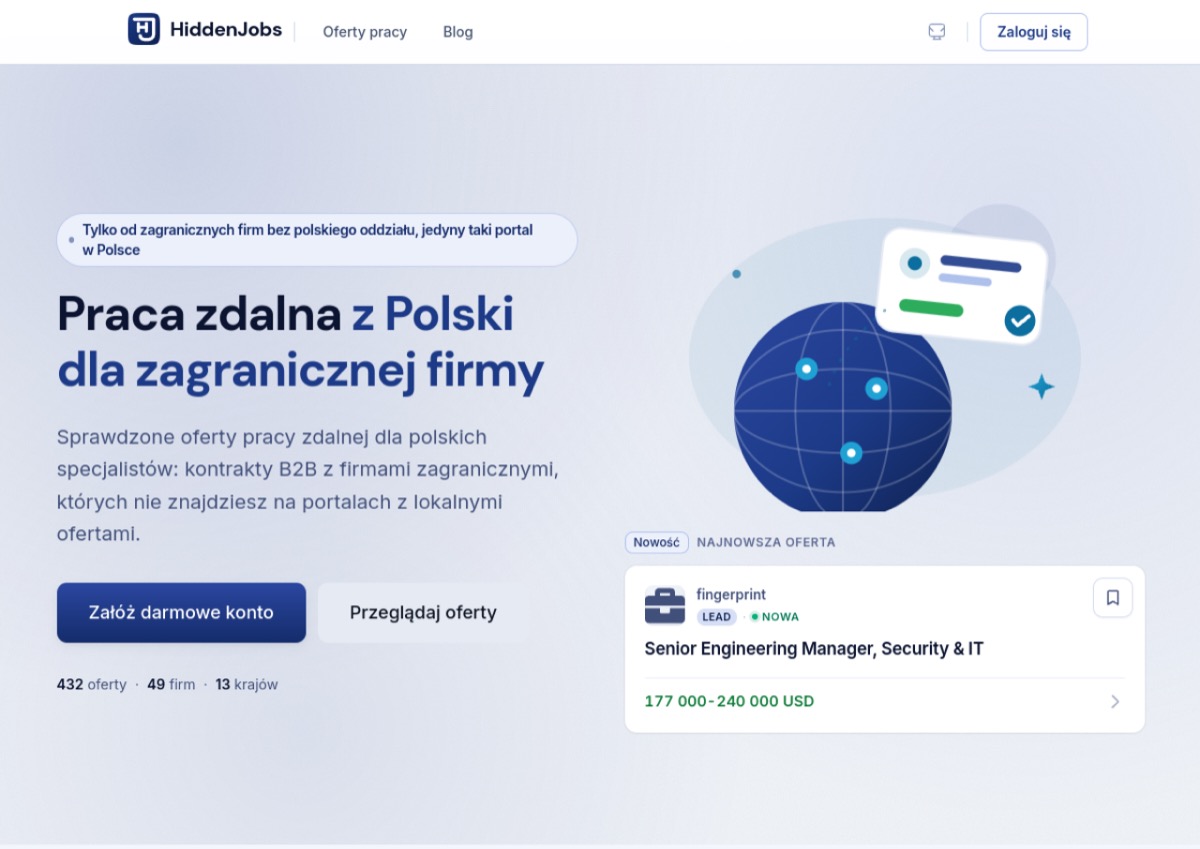 HiddenJobs.pl homepage