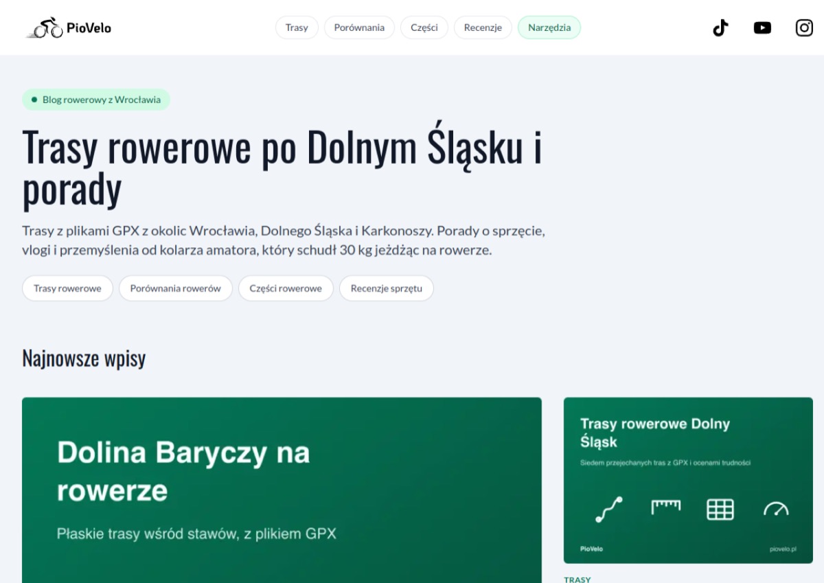 Piovelo homepage